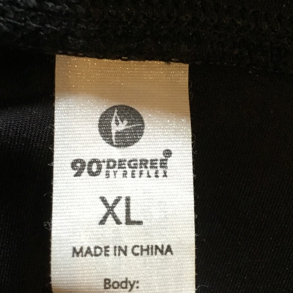 90 Degree By Reflex Black Athletic Stretch Shorts with Liner - Picture 6 of 8